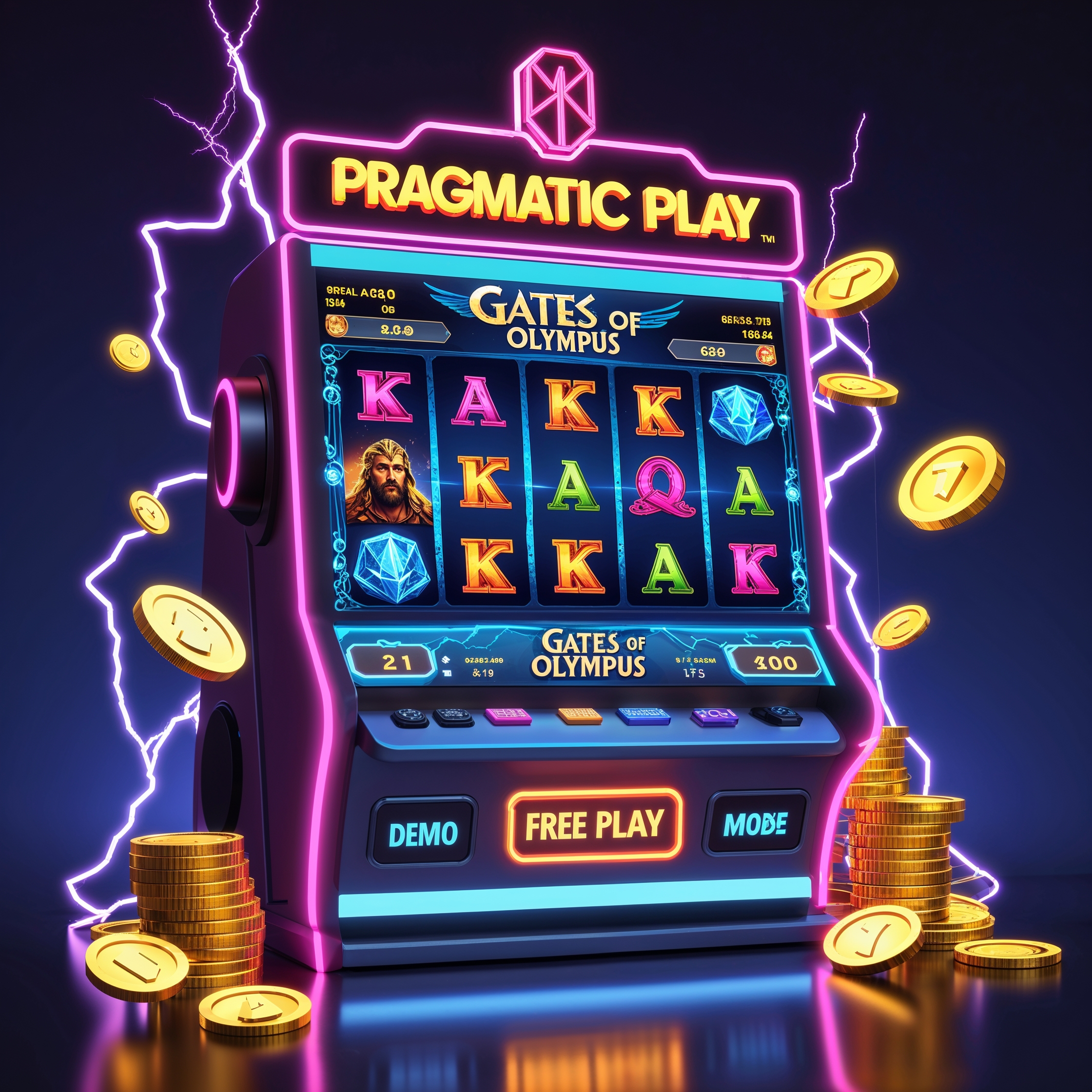 Tampilan slot demo Pragmatic Play gacor hari ini dengan tema Gates of Olympus dalam mode gratis tanpa daftar